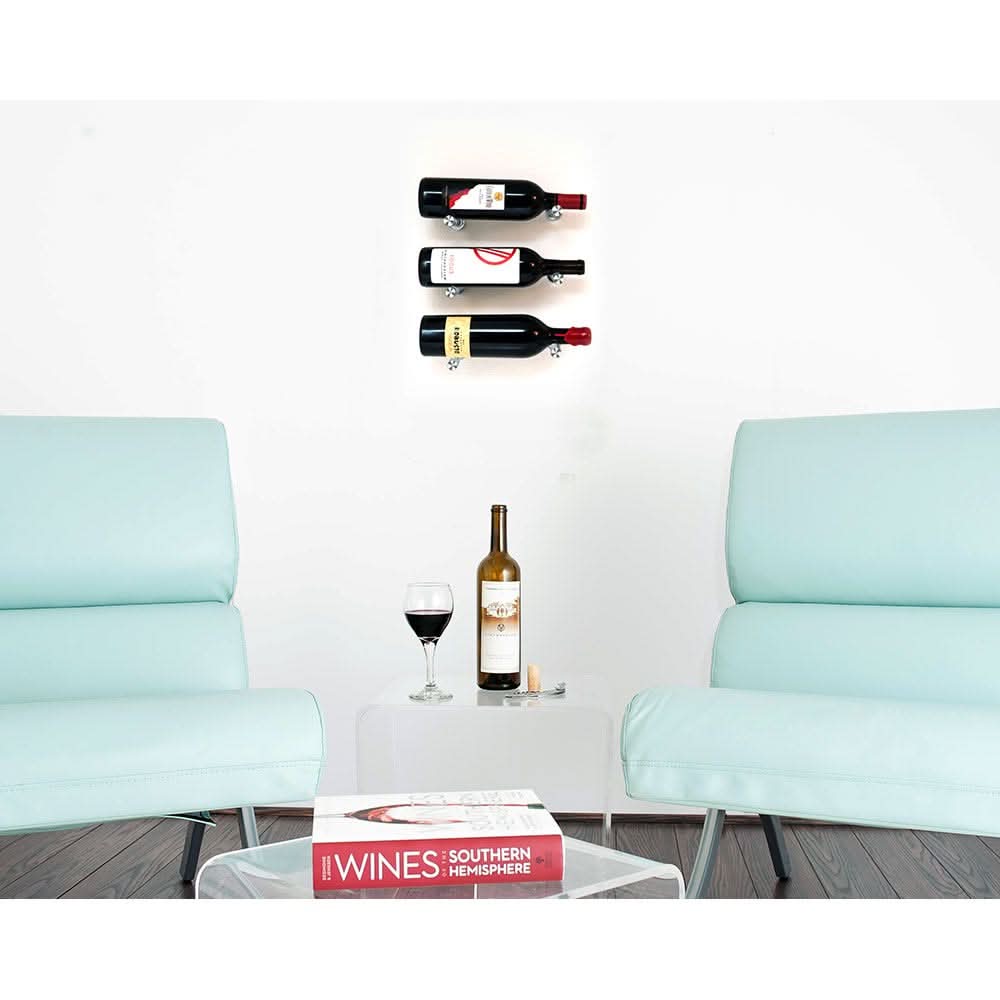 Grid Pattern Wine Rack DIY Wine Rack Vino Pins Designer Grid Wine Rack Kit - 3 Bottle Wall ...
