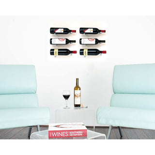 Vino Pins Designer Kit For 6 Wine Bottles Wall Mounted