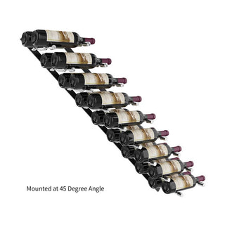 Vino Pin Flex Kit Two Bottles Deep Mounted at 45 Degree Angle Storing 18 Bottles