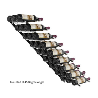 Vino Pin Flex Kit Three Bottles Deep Mounted at 45 Degree Angle Storing 27 Wine Bottles
