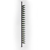 Vino Rails Single Sided Floor-to-Ceiling Kit in Gloss Black Storing 20 Wine Bottles