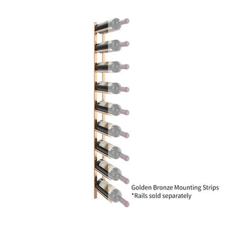 Vino Rail Flex Mounting Strip in Golden Bronze