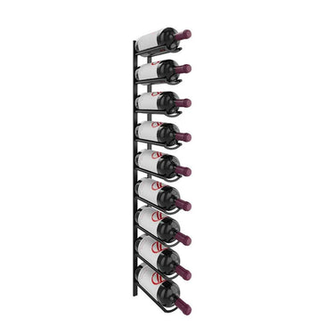 Vino Rail Magnum Flex Kit in Matte Black Storing 9 Bottles