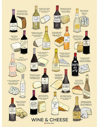 Wine & Cheese Poster
