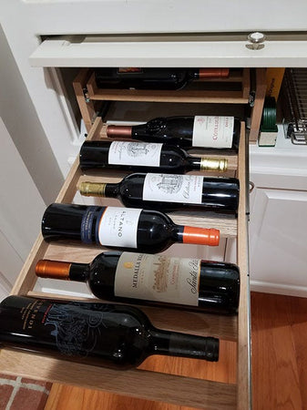 Wine rack for drawer sale