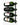 W Series Big Bottle Rack for 3 to 6 Liter Bottles in Matte Black