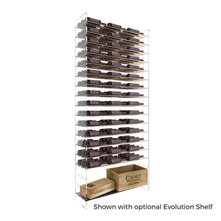 Evolution Wine Tower 92in Metal and Acrylic Wine Rack