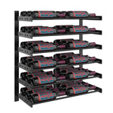 Evolution 30 in. High 2 Column Wine Wall in Matte Black Storing 36 Bottles