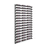 Evolution 75 in. High 3 Column Wine Wall in Matte Black Storing 45 Bottles